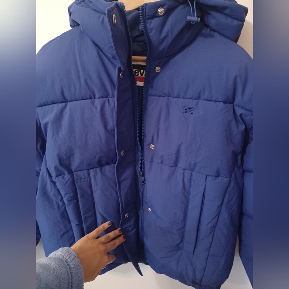 ⛔️SOLD⛔️🆕️NWT Levi's Women's Cinch Waist Puffer Jacket Crop Puffer Coat - Picture 14 of 16
